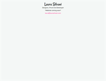 Tablet Screenshot of laurasilvani.com